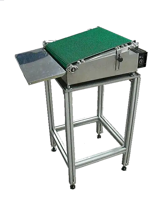 Conveyor and Roller Brush 4 SOLBOT-BC400 Outlet belt conveyor