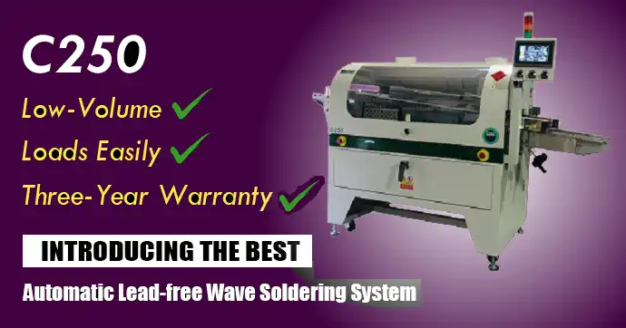 Model: C250 / S250Mini wave soldering machine