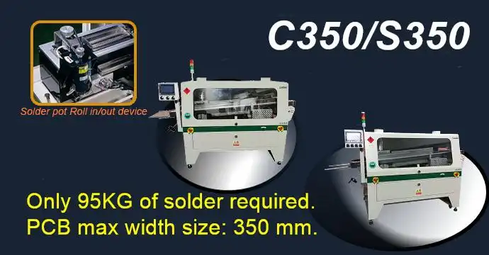 Model:C350 / S350 Mini wave soldering machine