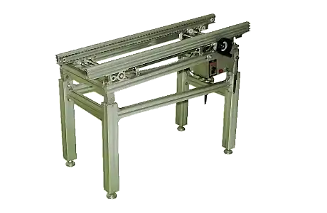 Conveyor and Roller Brush 1 Model:CV1100
SOLBOT-Inlet inclined chain conveyor.